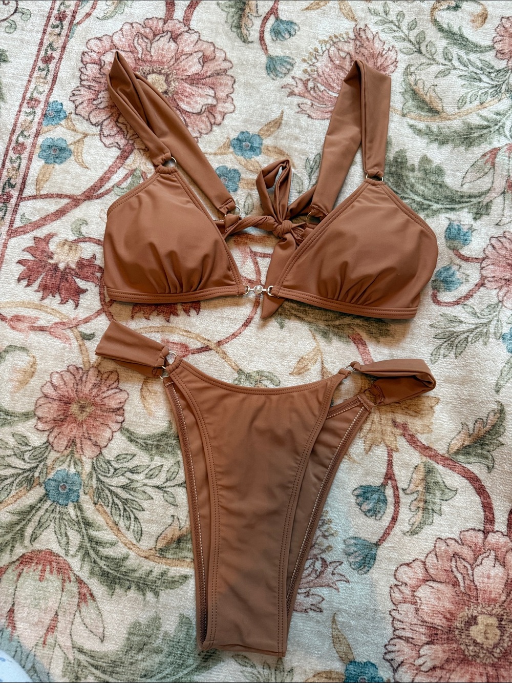 Brown Two-Piece Bikini Set